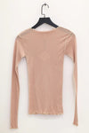 BASERANGE Ribbed Long Sleeve Top T-shirt TTVL Collection France BAS-TTVL-RB-SP24-HAPTIC TTVL